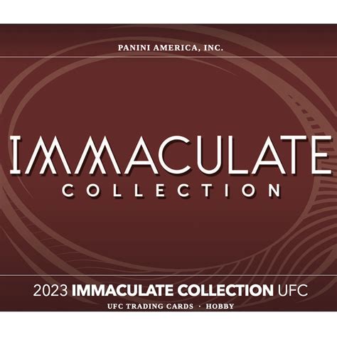 2023 Panini Immaculate Collection Ufc Checklist