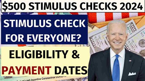 500 Month Federal Stimulus Checks 2024 Check Eligibility Amp Payment Date