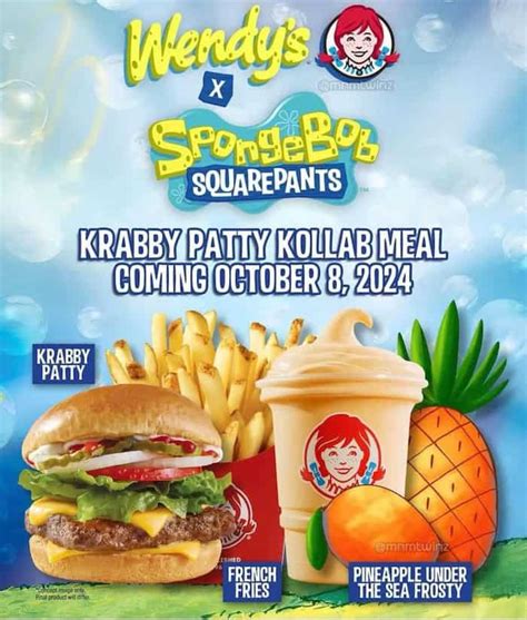 A Real Life Krabby Patty Is Coming To Wendy Amp 39 S