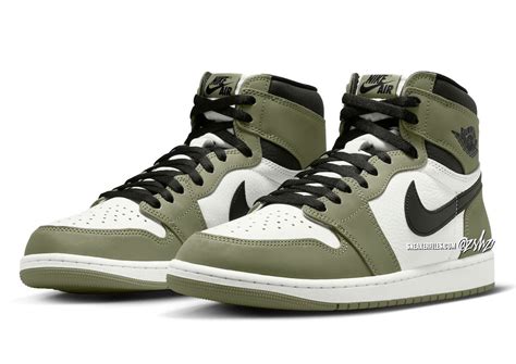 Air Jordan 1 High Og Olive Dz5485 200 Sneakerfiles
