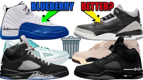 Air Jordan 12 Blueberry Scrapped Air Jordans Aj 3 Black Cement Aj 5 Black Metallic 2025 More