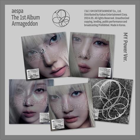 Amazon Com Aespa Armageddon 1St Album Contents Tracking Sealed My Power Random Version Home Kitchen