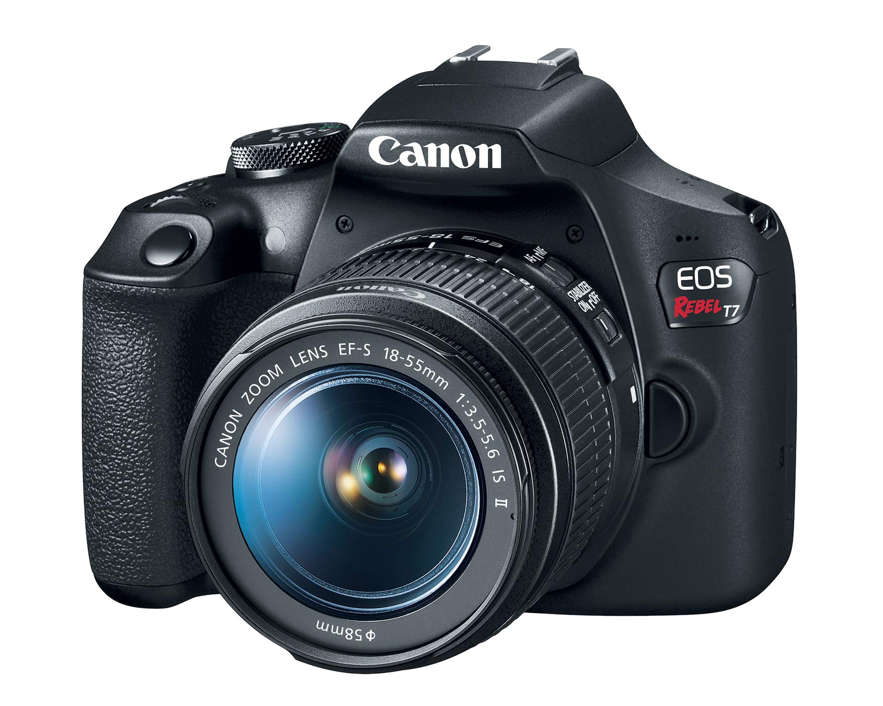Amazon Com Canon Eos Rebel T7 Dslr Camera With 18 55Mm Lens Built In Wi Fi 24 1 Mp Cmos Sensor Digic 4 Image Processor And Full Hd Videos Electronics