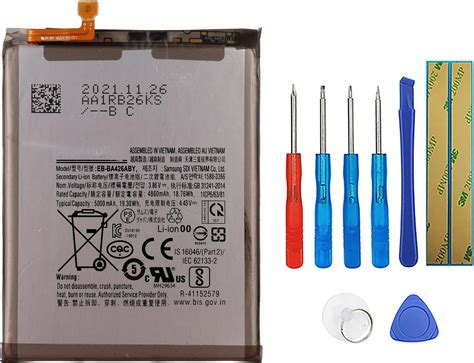 Amazon Com For Eb Ba426aby Replacement Battery Upgraded Capacity For Samsung Galaxy A32 5G Sm A326u Sm A326u1 Sm A326b Ds A72 Sm A725f Ds Sm A725m Ds A42 5G Sm A426u Sm A426u1 Battery Free Tool Kits Cell Phones Accessories Amazon Com For Eb Ba426aby Replacement Battery Upgraded Capacity For Samsung Galaxy A32 5G Sm A326u Sm A326u1 Sm A326b Ds A72 Sm A725f Ds Sm A725m Ds A42 5G Sm A426u Sm A426u1 Battery Free Tool Kits Cell Phones Accessories