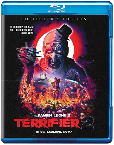 Amazon Com Terrifier 2 Collector S Edition Blu Ray Damien Leone Damien Leone Lauren Lavera David Howard Thornton Elliott Fullam Felissa Rose Chris Jericho Movies Tv