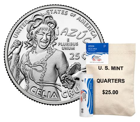 American Women Quarters 2024 Rolls And Bags Celia Cruz Us Mint