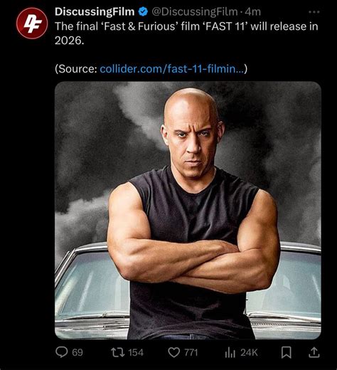 As Expected Fast 11 Is Delayed To 2026 This Opens The Door For Hobbs S Movie To Release Next Year R Fastandfurious