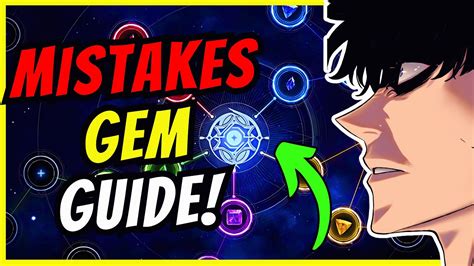 Avoid These Gem Mistakes Full Guide Solo Leveling Arise India Youtube
