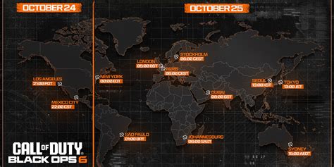 Black Ops 6 Release Date and Time Compared to Previous Launches