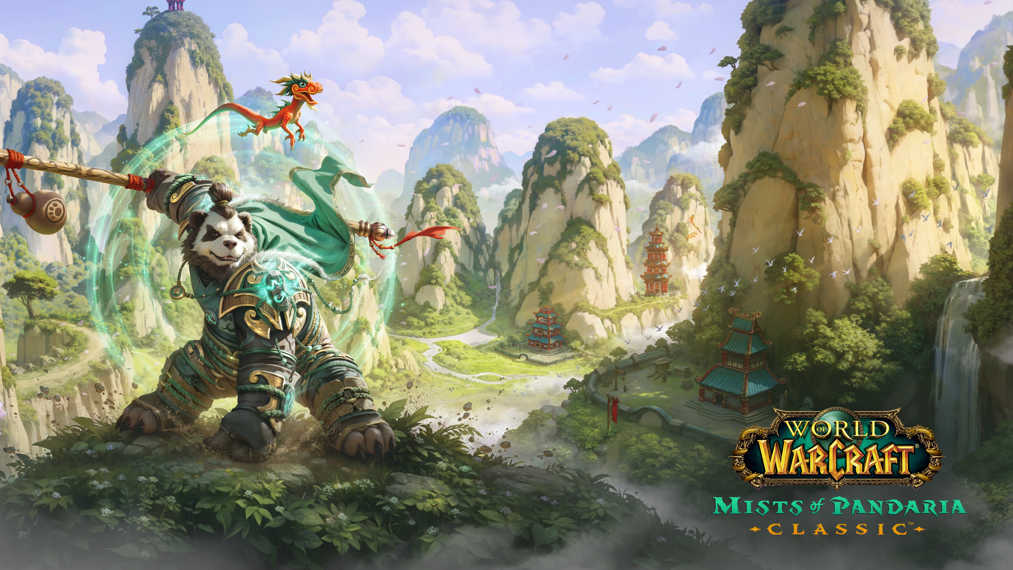 Blizzard Releases Mists Of Pandaria Classic Launch Key Art Screenshots Logos Icons Wowhead News