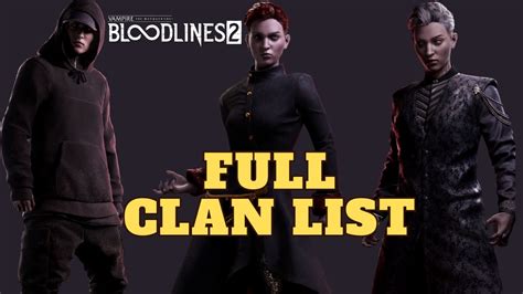Bloodlines 2 S Release Date And Playable Clans