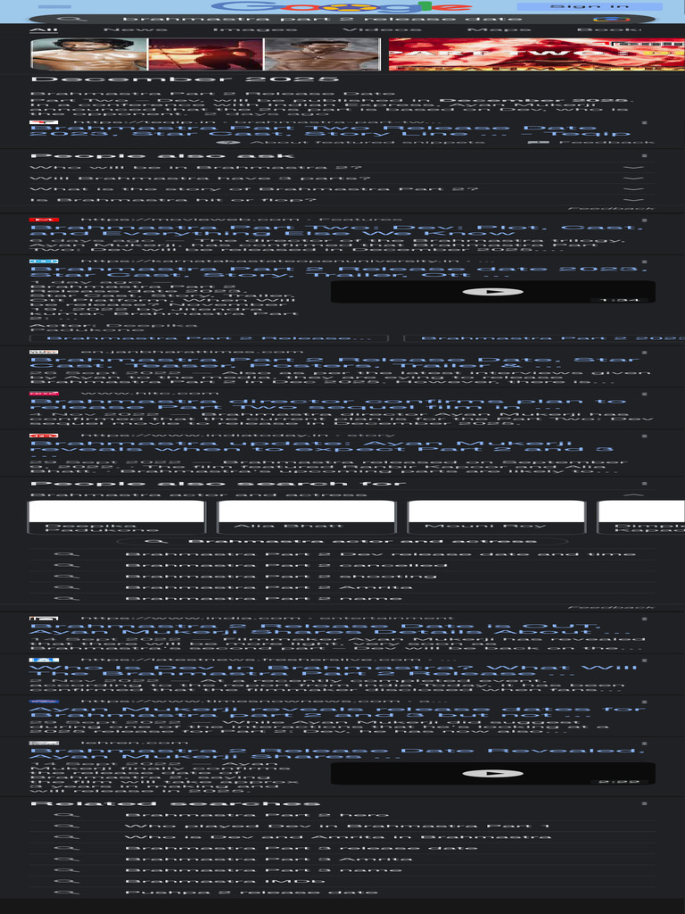 Brahmastra Part 2 Release Date Everything You Need To Know About Plot Cast Expectations