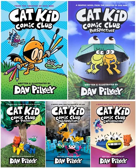 Cat Kid Comic Club Books Dav Pilkey Books