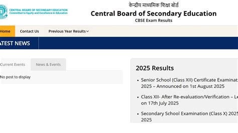 Cbse Class 10 Compartment Result 2025 Link Out At Cbseresults.nic.in,  48.68% Students Pass -