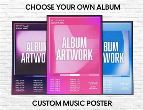 Choose Your Own Album Poster Custom Album Poster Personalized Album Poster Custom Album Cover Choose Your Own Album Poster Custom Album Poster Personalized Album Poster Custom Album Cover