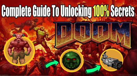 Classic Doom Guide To Unlocking All The Secret Weapons Items And Areas Doom Doomslayer Retro Youtube
