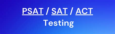 College Entrance Testing Psat Sat And Act College Career Center Hollywood High School