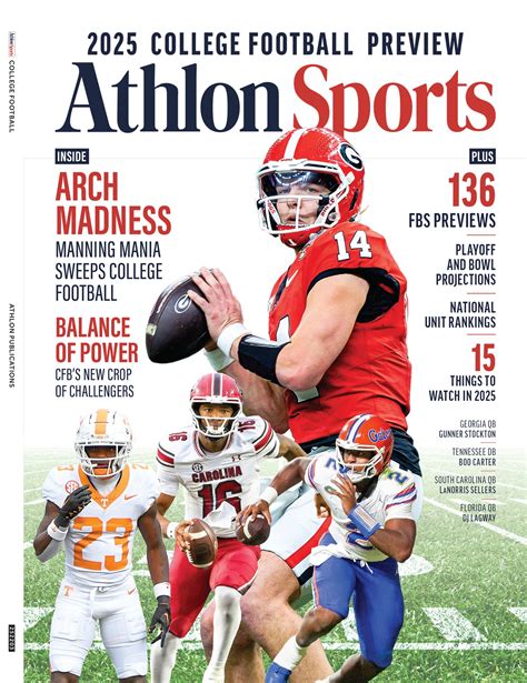 College Football Preview Athlon Sports 2025 136 Fbs Team Previews Magazine Shop Us