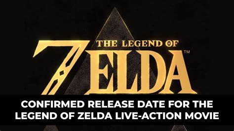 Confirmed Release Date For The Legend Of Zelda Live Action Movie Confirmed Release Date For The Legend Of Zelda Live Action Movie