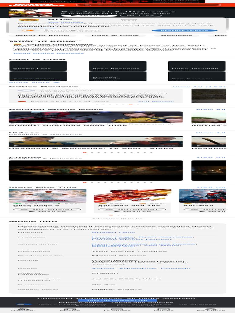 Deadpool Wolverine Rotten Tomatoes