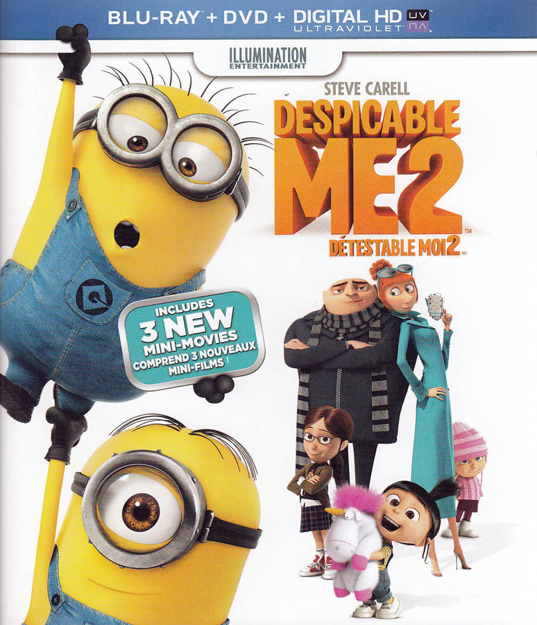 Despicable Me 2 Blu Ray Dvd Digital Hd With Ultraviolet Reviews Absolute Anime