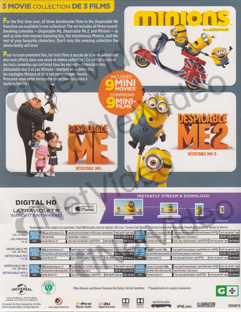 Despicable Me 2 Blu Ray Dvd New Sealed Free Shipping 25192123634 Ebay