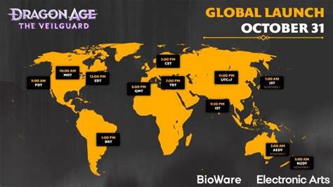 Dragon Age The Veilguard Global Launch Times Revealed