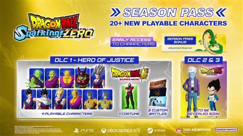 Dragon Ball Sparking Zero Dlc Pack Hero Of Justice Announced Gematsu