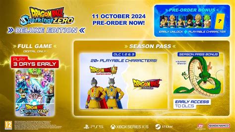 Dragon Ball Sparking Zero Pre Order Guide Editions Bonuses