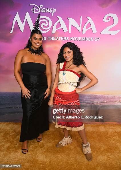 Drew Afualo And Moana Attend The Los Angeles Premiere Of Walt Disney News Photo Getty Images
