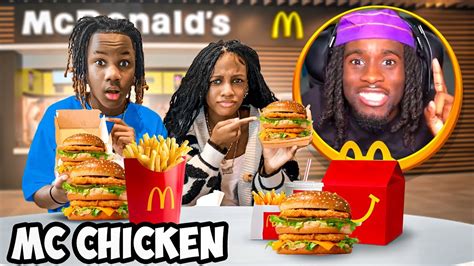 Eating New Fast Food Menu Items Kai Cenat Big Mac