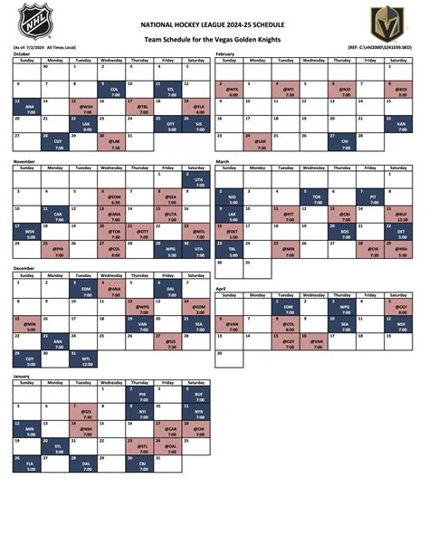 Examining The 2024 25 Schedule Sinbin Vegas
