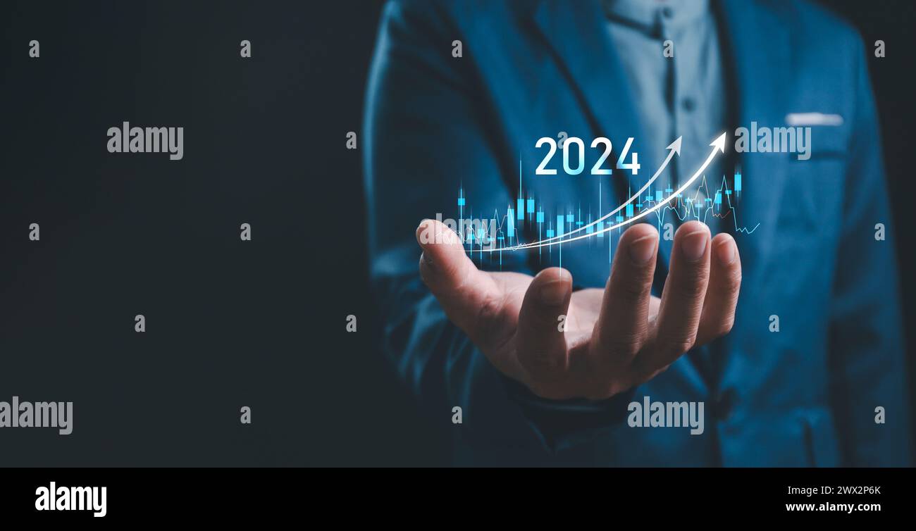 Explore The Future Of Finance Virtual Screenshot Of The Economic Outlook Stocks And Trading