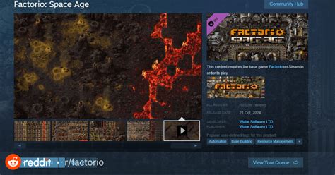 Factorio Dlc Has A Steam Page Now R Factorio