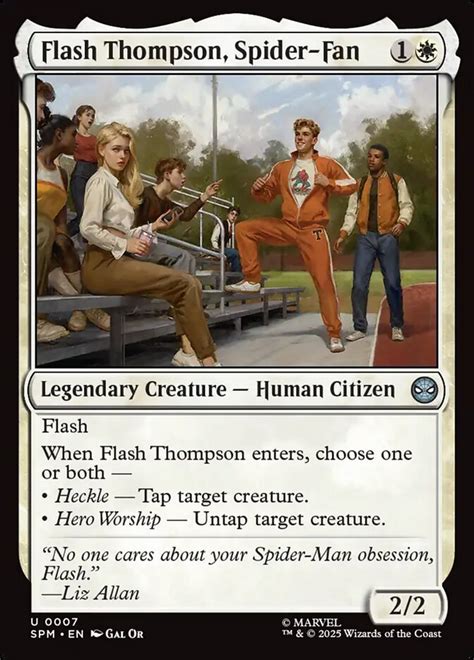 Flash Thompson Spider Fan Marvel S Spider Man Spm 7 Scryfall Magic The Gathering Search