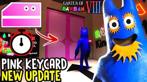 Garten Of Banban 8 Rp X Big News Of The Pink Keycard Of Secret Map New Secret Areas Coming Soon