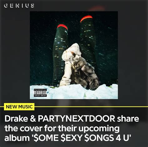 Genius Drake Shares The Album Cover For His Upcoming Collab Album With Partynextdoor Ome Exy Ongs 4 U Which Is Set To Drop On 2 14 Instagram