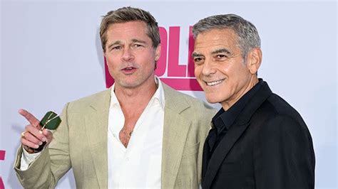 George Clooney Brad Pitt Were Fine Making Fun Of Age In Wolfs Director