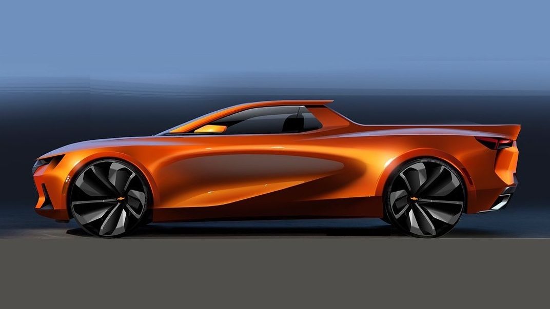 Gm Design Shows Off Futuristic Low Slung Ute A Modern Day El Camino