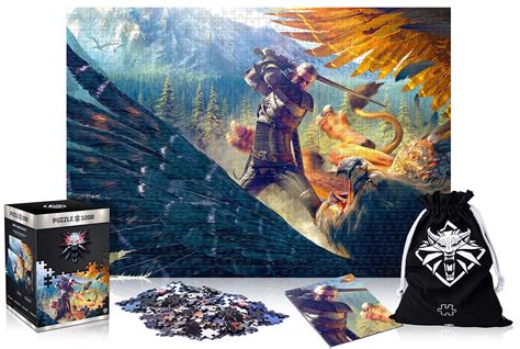 Good Loot Premium Gaming Puzzle The Witcher Griffin Fight Puzzles 1000 Pieces Maxgaming Com