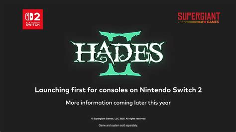 Hades 2 Launching As Nintendo Switch 2 Console Exclusive Pelican News
