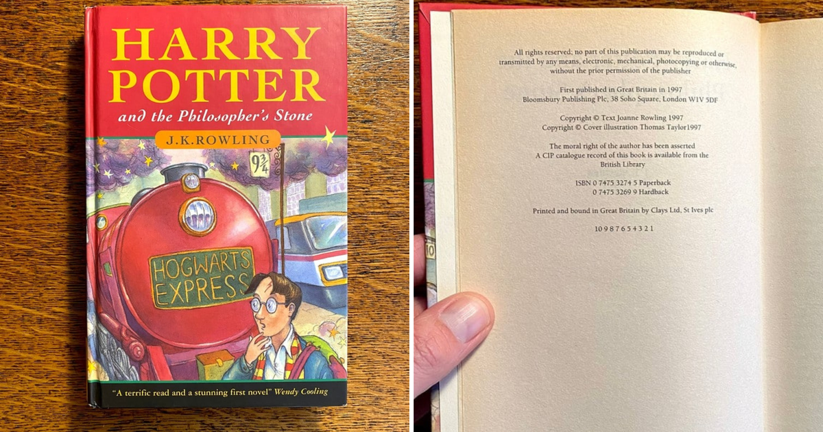 Harry Potter First Edition Found In Bargain Bin Sells For 69 000 At Auction Cbs News