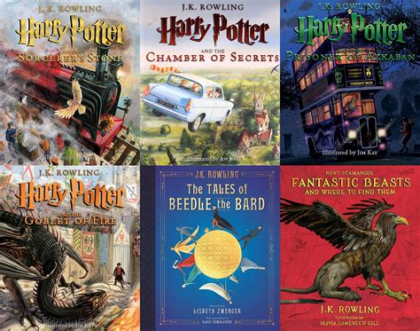 Harry Potter Illustrated Collection Pack Of 6 By J K Rowling Goodreads