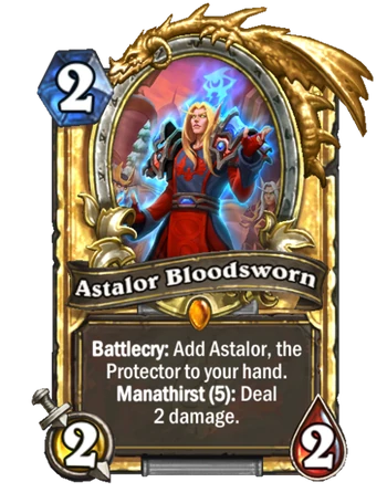 Hearthstone Card Reveal Meet Astalor Bloodsworn
