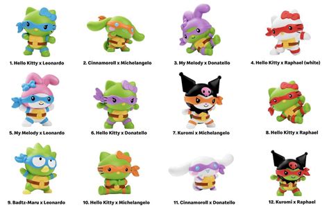 Hello Kitty X Tmnt Happy Meal Toys List Of 12 Toys At Mcdonald S