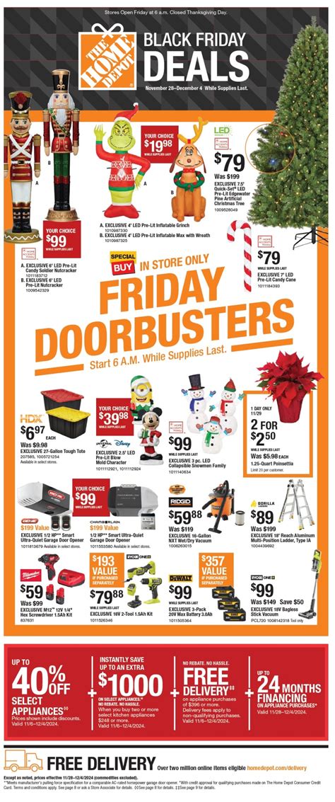 Home Depot Black Friday Doorbuster Deals Revealed