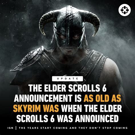 Horrible Passage Of Time Update The Elder Scrolls 6 Announcement Is Now As Old As Predecessor Skyrim Was When The Elder Scrolls 6 Was Announced And Developer Bethesda Hasn T Shared Another Snippet