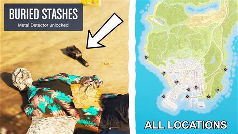 How To Find The New Buried Stashes In Gta Online All Map Locations