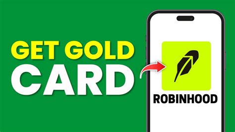 How To Get Robinhood Gold Card Full Guide 2025 Youtube
