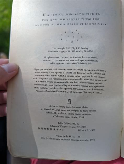 How To Tell Book Edition Harry Potter R Yalit